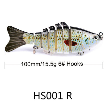 2 PCS PROBEROS HS001 10cm 15.5g Road Sub-Fish Bait Plastic Hard Bait(R)-garmade.com