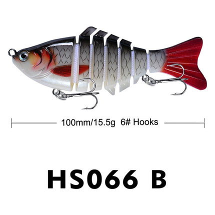 2 PCS PROBEROS HS066 10cm 15.5g Sea Fishing Simulation Road Sub-Bait(B)-garmade.com