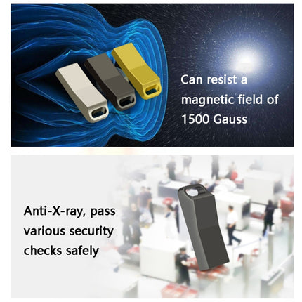 JHQG1 Step Shape Metal High Speed USB Flash Drives, Capacity: 4GB(Silver Gray)-garmade.com