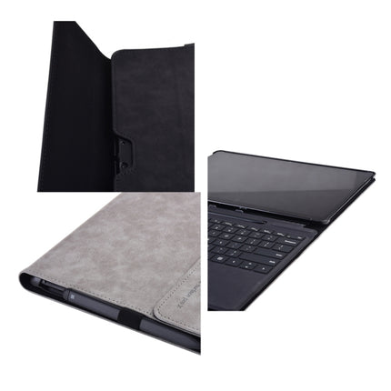 13 inch Leather Tablet Protective Case For Microsoft Surface Pro X, Color: Dark Blue-garmade.com