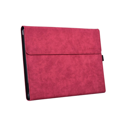 13 inch Leather Tablet Protective Case For Microsoft Surface Pro X, Color: Rose Red-garmade.com