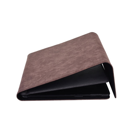 13 inch Leather Tablet Protective Case For Microsoft Surface Pro X, Color: Black + Power Bag-garmade.com