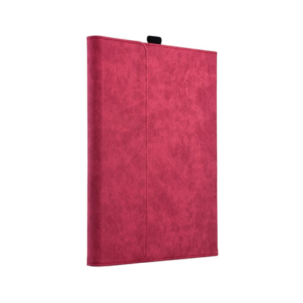 13 inch Leather Tablet Protective Case For Microsoft Surface Pro X, Color: Rose Red + Power Bag-garmade.com