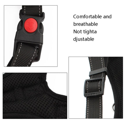K9 Dog Adjustable Chest Strap, Size: XS(Black)-garmade.com