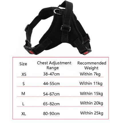 K9 Dog Adjustable Chest Strap, Size: XS(Breathable Red)-garmade.com