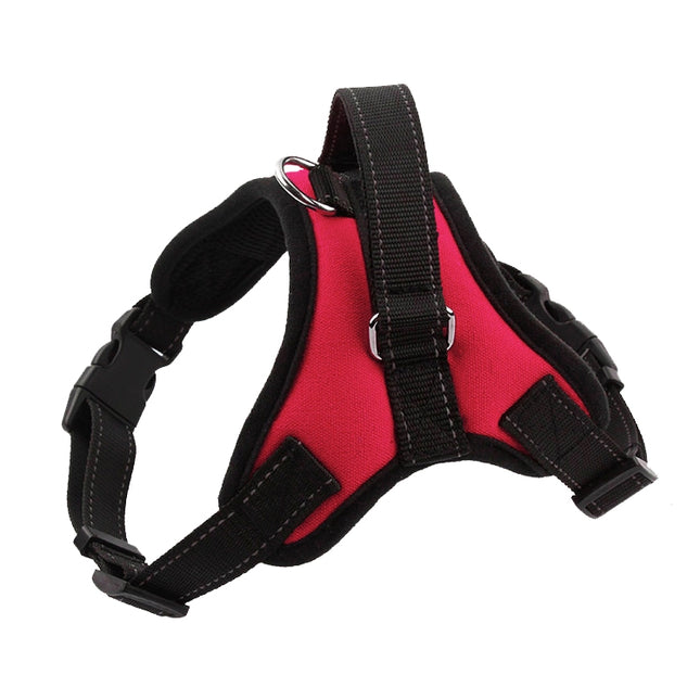 K9 Dog Adjustable Chest Strap, Size: L(Rose Red)-garmade.com