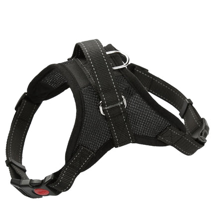 K9 Dog Adjustable Chest Strap, Size: L(Breathable Black)-garmade.com