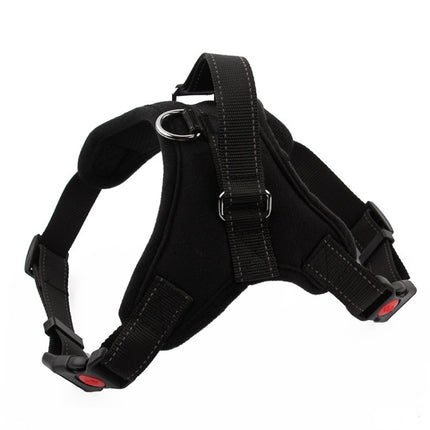 K9 Dog Adjustable Chest Strap, Size: XL(Black)-garmade.com