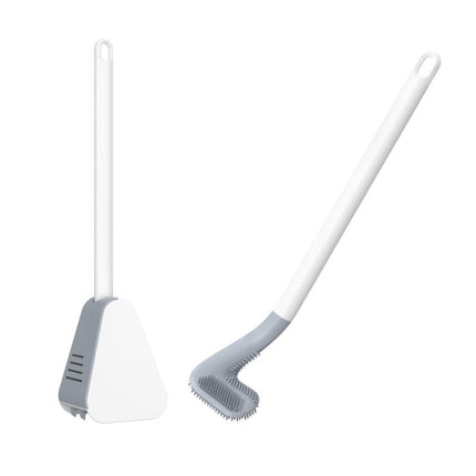 Golf Toilet Brush With Self-Opening And Closing Water-Proof Base(White)-garmade.com