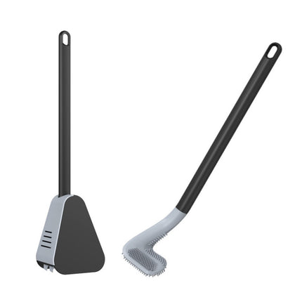 Golf Toilet Brush With Self-Opening And Closing Water-Proof Base(Black)-garmade.com