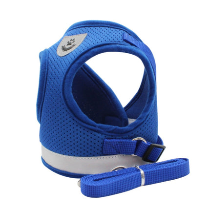 BL-844 Pet Chest Straps Reflective Breathable Dog Rope, Size: XS(Blue)-garmade.com