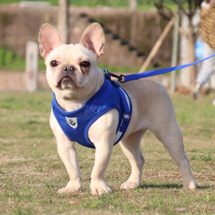 BL-844 Pet Chest Straps Reflective Breathable Dog Rope, Size: XS(Blue)-garmade.com