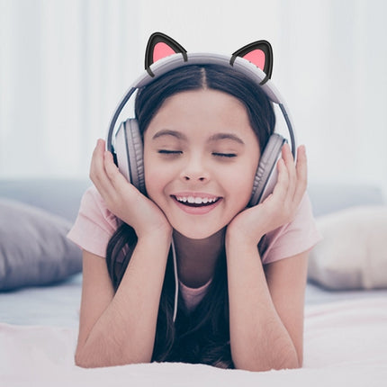 T6 Cute Cat Ear Decoration for Headphones(Black)-garmade.com