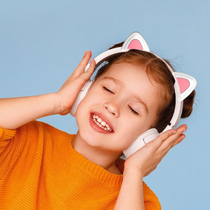 T6 Cute Cat Ear Decoration for Headphones(White)-garmade.com