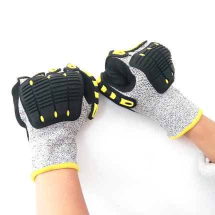 Outdoor Cycling TPR Cut-proof Wear-Resistant Gloves, Size: L(1008)-garmade.com