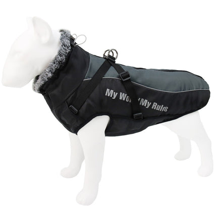 BL-683 Keep Warm Reflective Dog Clothes, Size: XL(Gray)-garmade.com