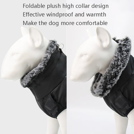 BL-683 Keep Warm Reflective Dog Clothes, Size: XL(Dazzling Blue)-garmade.com