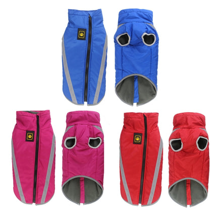 BL-677 Autumn And Winter Pet Dog Clothes, Size: XL(Rose Red)-garmade.com