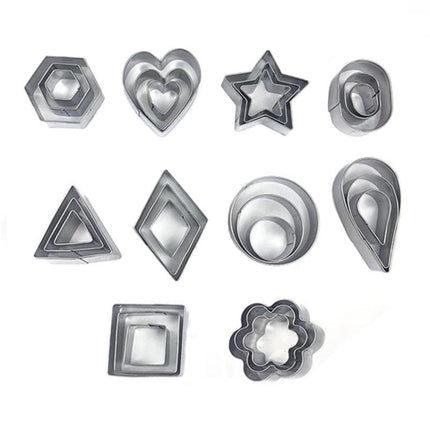 30 PCS / Set Stainless Steel Biscuit Mold-garmade.com