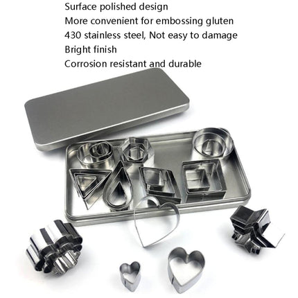 30 PCS / Set Stainless Steel Biscuit Mold-garmade.com