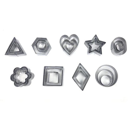 27 PCS / Set Stainless Steel Biscuit Mold-garmade.com