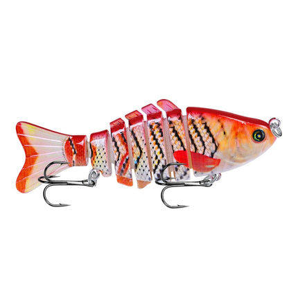 2 PCS PROBEROS HS033 10cm 15.61g Knotty Lure Fish Bait Plastic Hard Bait(G)-garmade.com