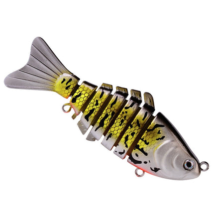 2 PCS PROBEROS HS069 9.5cm 15g Multi-Segment Fish Road Bait(F)-garmade.com