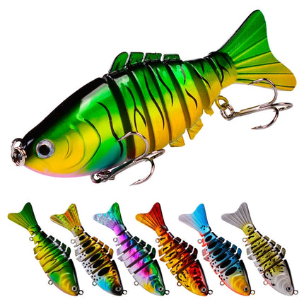 2 PCS PROBEROS HS069 9.5cm 15g Multi-Segment Fish Road Bait(F)-garmade.com