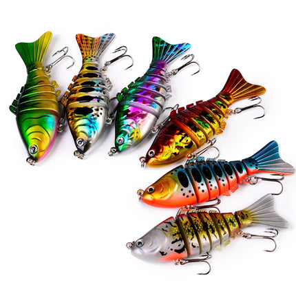 2 PCS PROBEROS HS069 9.5cm 15g Multi-Segment Fish Road Bait(F)-garmade.com