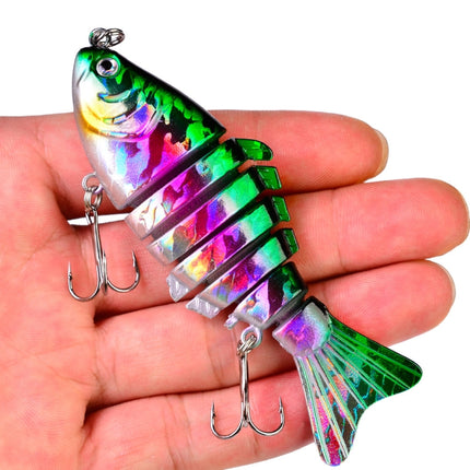 2 PCS PROBEROS HS069 9.5cm 15g Multi-Segment Fish Road Bait(F)-garmade.com