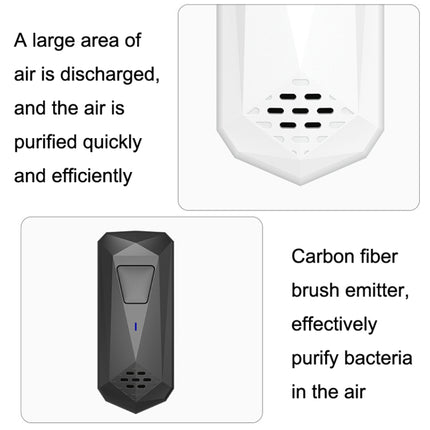 CT02 Negative Ion Air Purifier Pet Deodorant Removal Cleaner, Product specifications: EU Plug(Black)-garmade.com