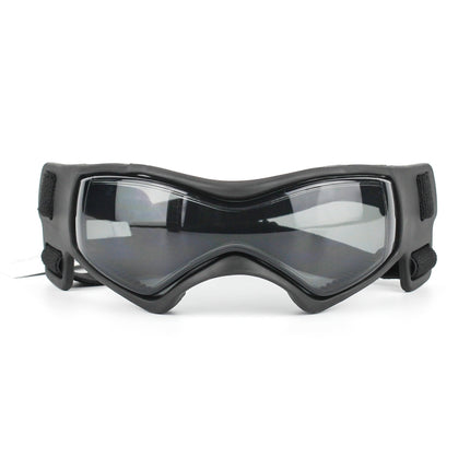 Pet Anti-UV Soft Frame Goggles Dog Sunglasses(Black)-garmade.com