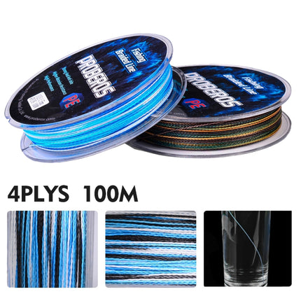 2 PCS PROBEROS 4 Edits 100M Strong Horse Fish Line, Line number: 0.6 / 10LB(Blue)-garmade.com