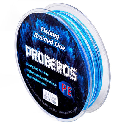 2 PCS PROBEROS 4 Edits 100M Strong Horse Fish Line, Line number: 8.0 / 80lb(Blue)-garmade.com