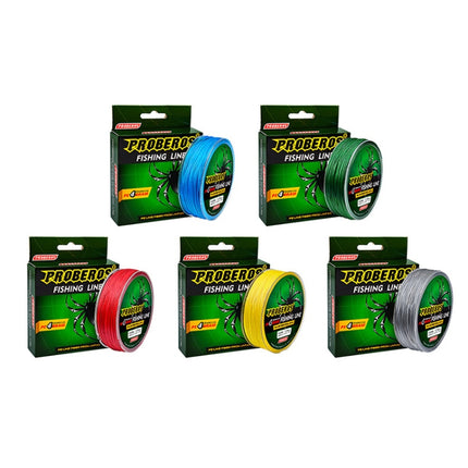 2 PCS PROBEROS 4 Edited 100M Strong Horse Fish Line, Line number: 0.4 / 6LB(Yellow)-garmade.com