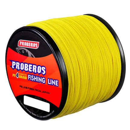PROBEROS 4 Edited 300M Fish Line, Line number: 3.0 / 35LB(Yellow)-garmade.com