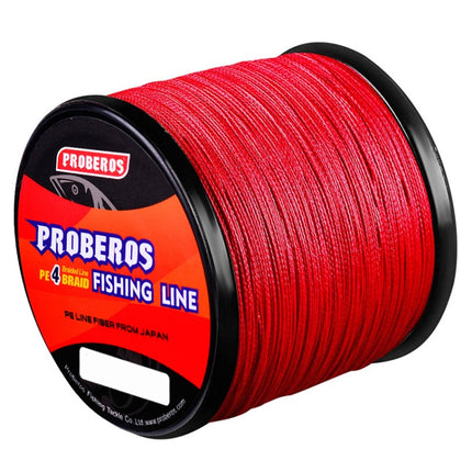 PROBEROS 4 Edited 300M Fish Line, Line number: 6.0 / 60LB(Red)-garmade.com