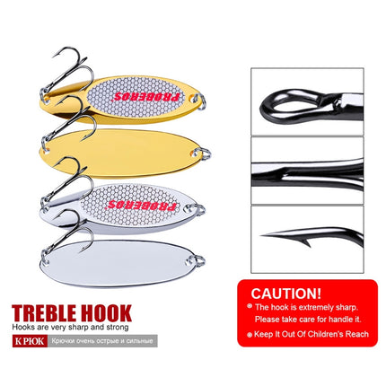 5 PCS 10g PROBEROS DW342 Lure VIB Metal Sequins(Silver)-garmade.com