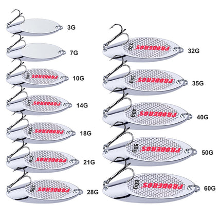 5 PCS 21g PROBEROS DW342 Lure VIB Metal Sequins(Silver)-garmade.com