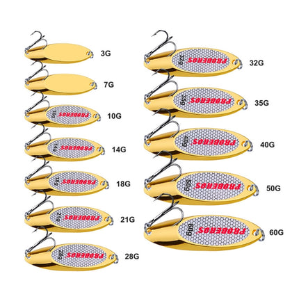 3 PCS 40g PROBEROS DW342 Lure VIB Metal Sequins(Gold)-garmade.com