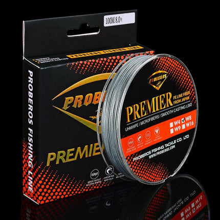 PROBEROS 8 Edited 100M Majestic Horse Fish Line, Line number: 0.4 / 6LB(Grey)-garmade.com