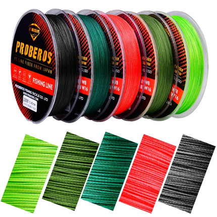 PROBEROS 8 Edited 100M Majestic Horse Fish Line, Line number: 0.4 / 6LB(Green)-garmade.com