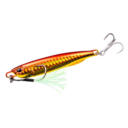 3 PCS PROBEROS LF103 Simulation Metal Sea Fishing Bait, Specification: 60g(B With Hook)-garmade.com