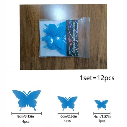 2 Sets YG005 3D Stereo Butterfly Luminous Wall Sticker(Orange)-garmade.com