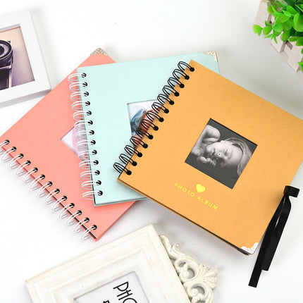 2 PCS HB003 DIY Handmade Photo Album(Pink)-garmade.com