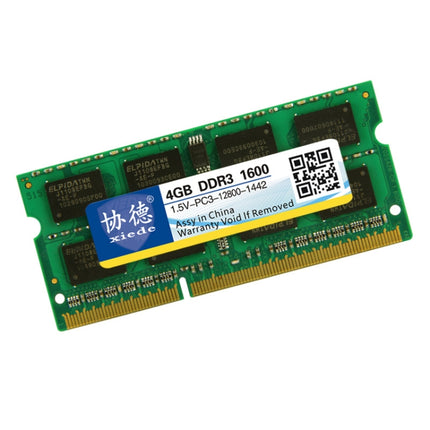 XIEDE X046 DDR3 NB 1600 Full Compatibility Notebook RAMs, Memory Capacity: 4GB-garmade.com
