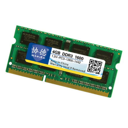XIEDE X046 DDR3 NB 1600 Full Compatibility Notebook RAMs, Memory Capacity: 4GB-garmade.com