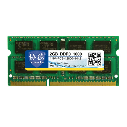 XIEDE X045 DDR3 NB 1600 Full Compatibility Notebook RAMs, Memory Capacity: 2GB-garmade.com