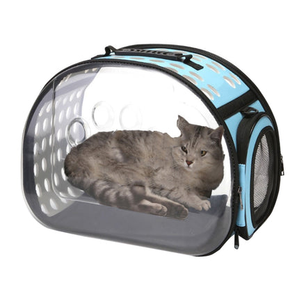 Pet Transparent Space Capsule Outing Package, Size: Small(Blue)-garmade.com