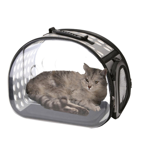 Pet Transparent Space Capsule Outing Package, Size: Small(Grey)-garmade.com
